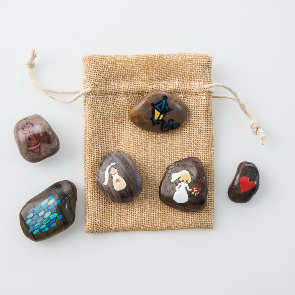 Our Love Story Stones - San Juan Same-Sex Marriage - Mrs & Mrs - $18.00